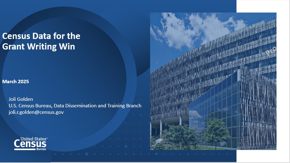 Census Data for the Grant Writing Win