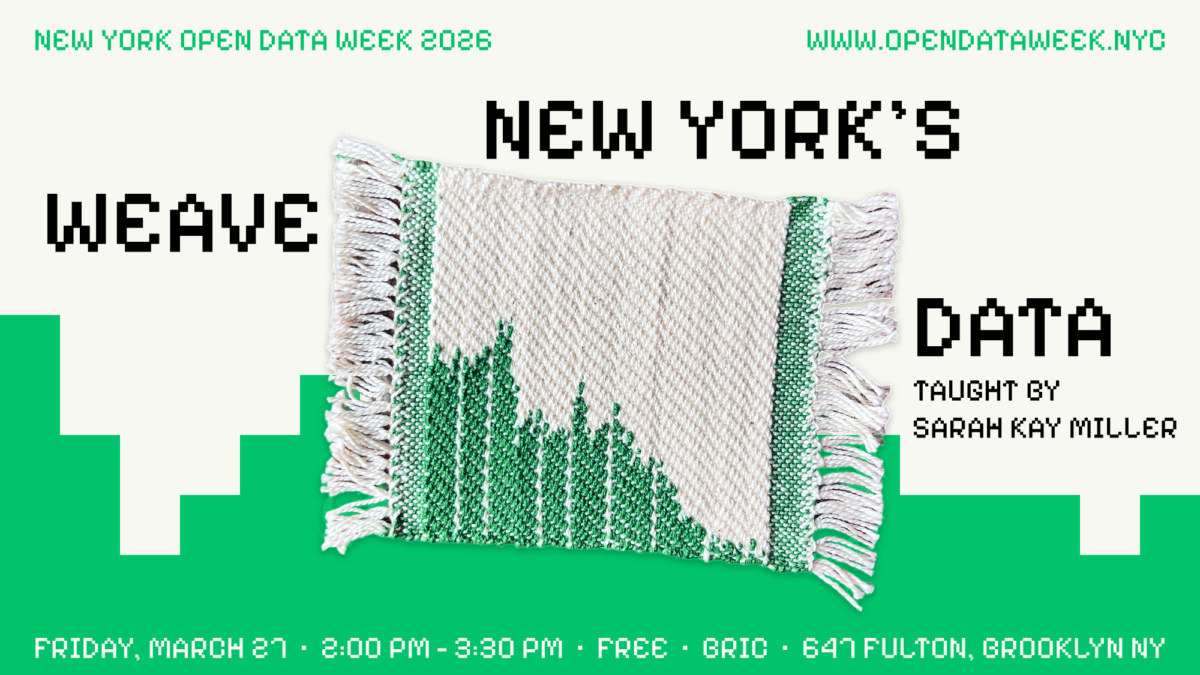 Weave New York's Data taught by Sarah Kay Miller
